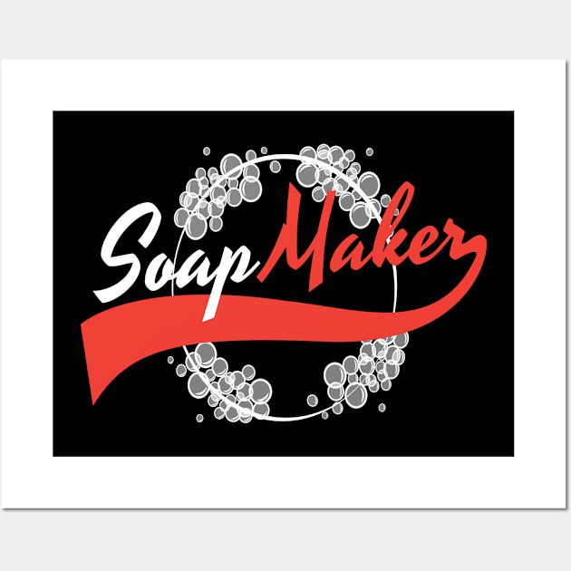 Soap Maker Soap Making Hygiene Care Wall Art by MooonTees